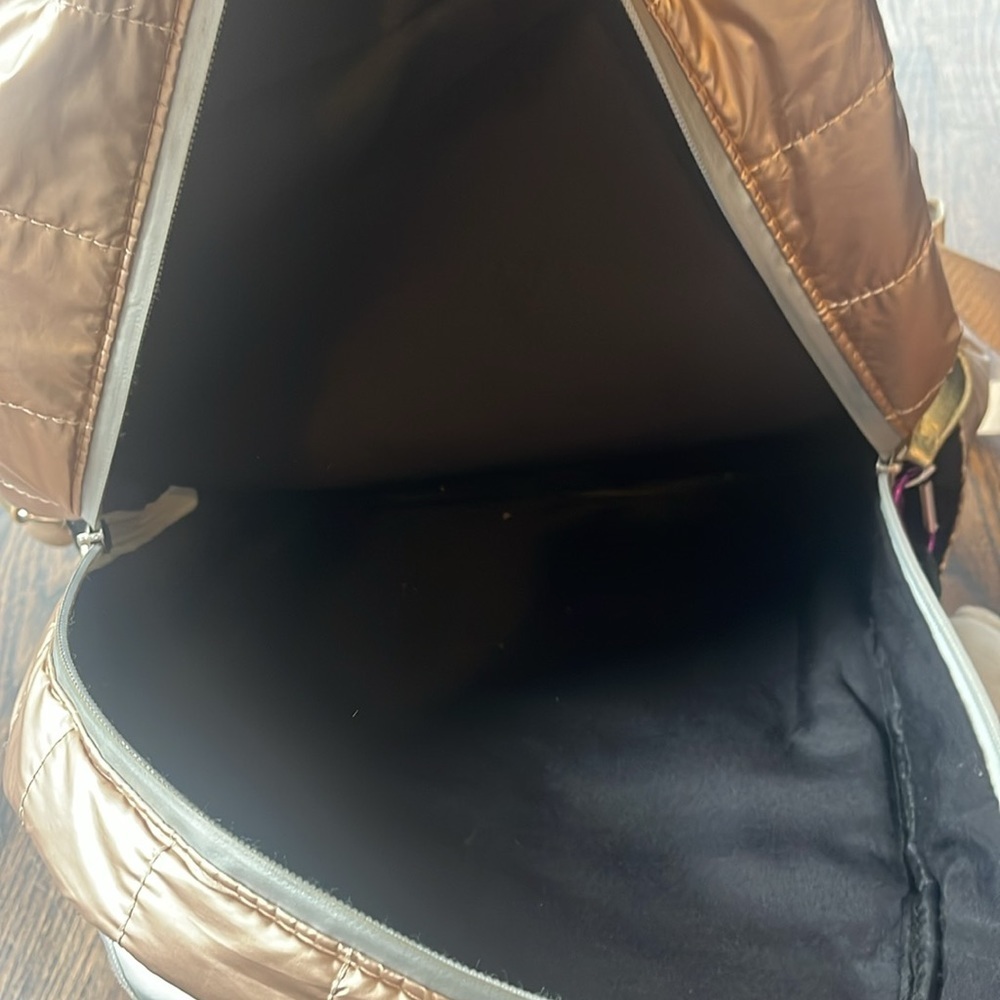 Puffer Backpack- Silver/Rose Gold Back pack. Bari Lynn brand - Picture 11 of 16